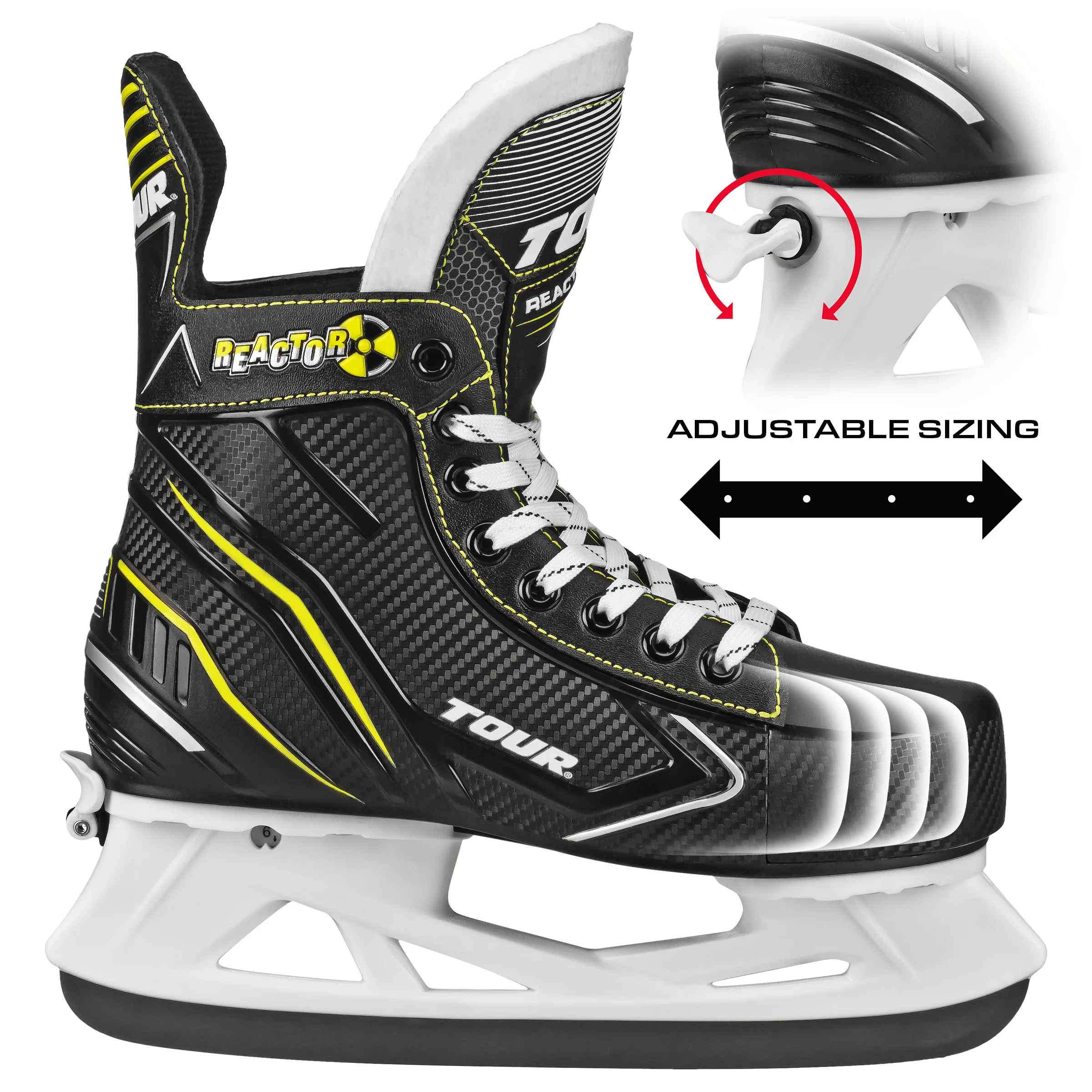 Tour Reactor Boy's Hockey Ice Skates - Image 6