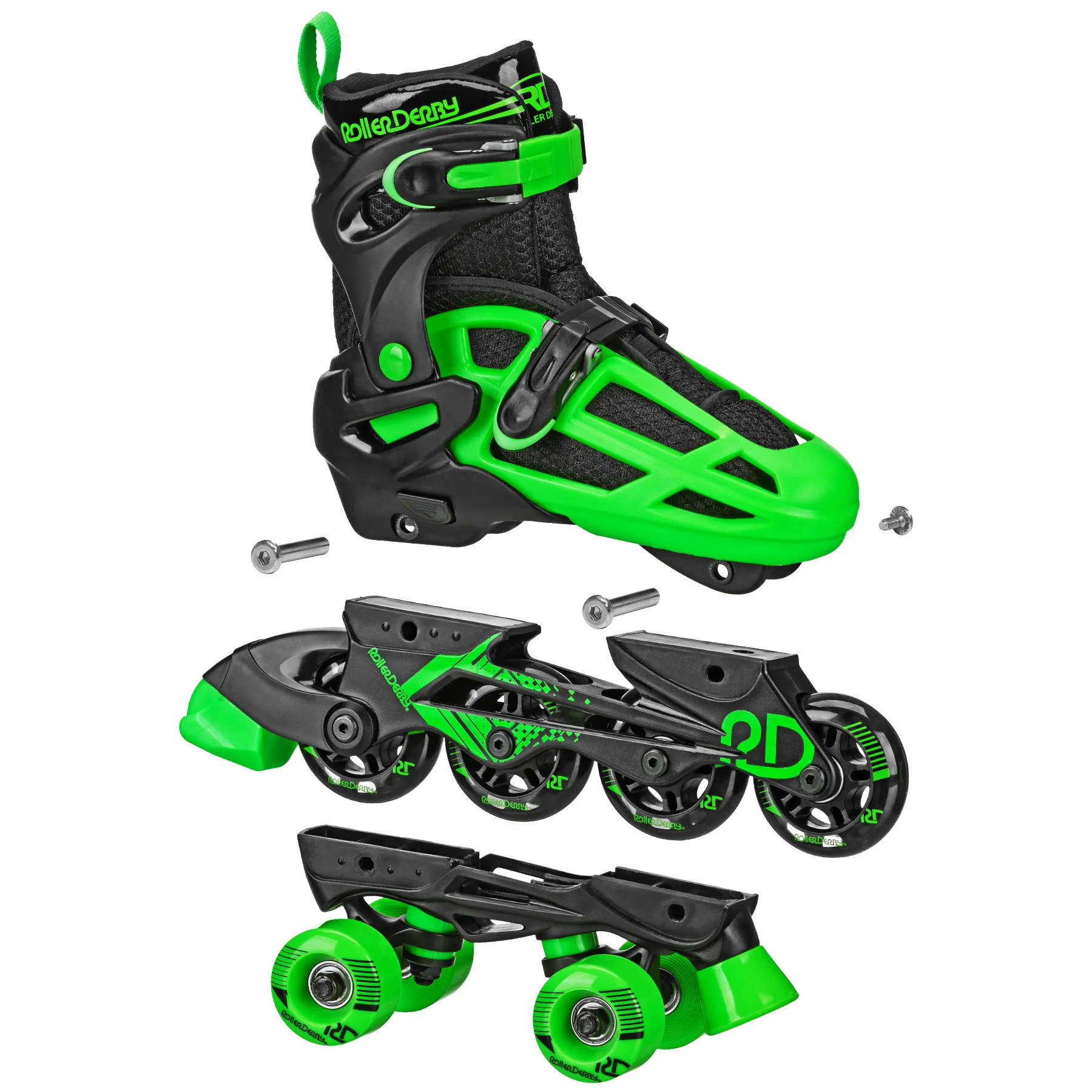 Roller Derby Boy's Adjustable 2-in-1 Quad and Inline Skates - Image 15