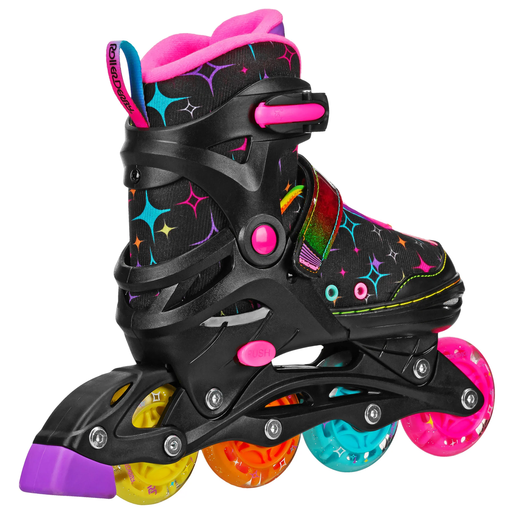 Stryde Lighted Girl's Adjustable Inline Skates - Image 3