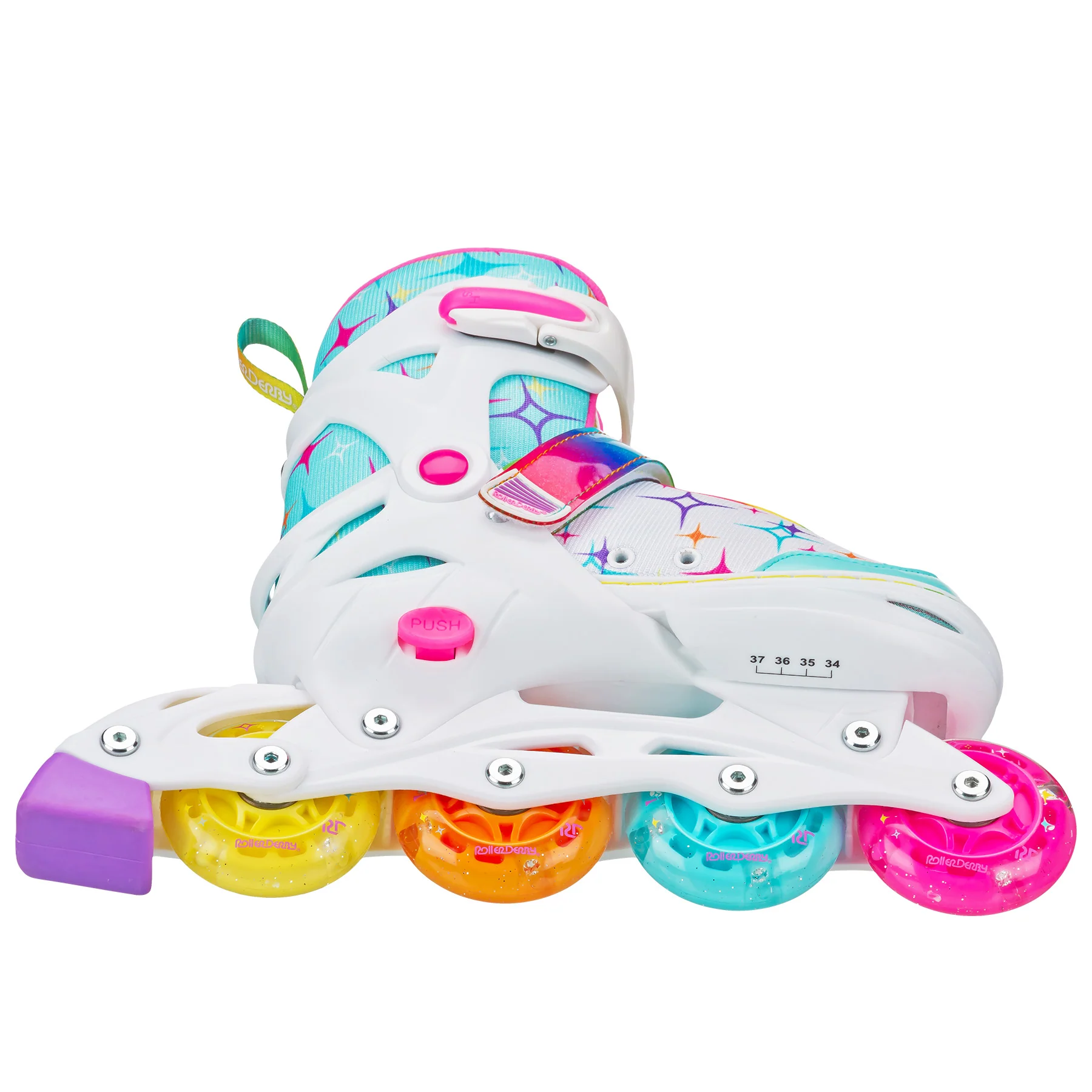 Stryde Lighted Girl's Adjustable Inline Skates - Image 8