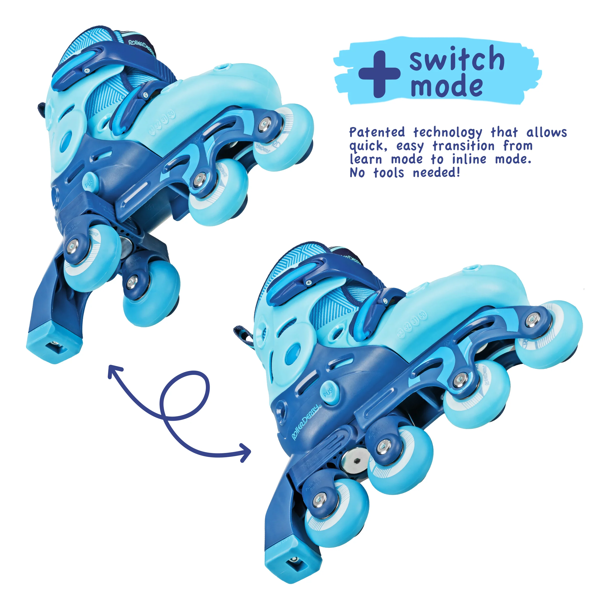 Switch Adjustable Boy's Roller Skates - Image 3