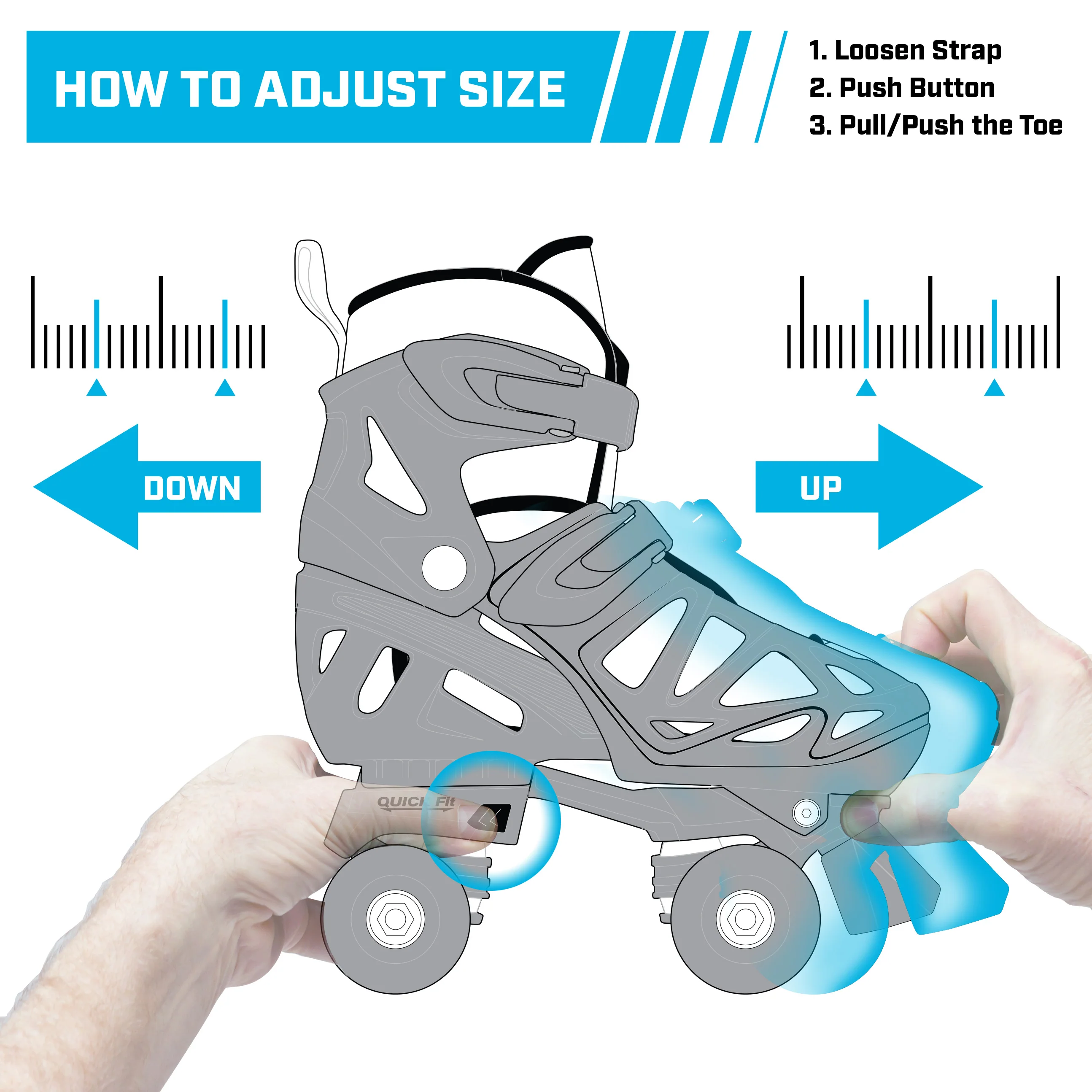 Trac Star Youth Boy's Adjustable Roller Skates - Image 11