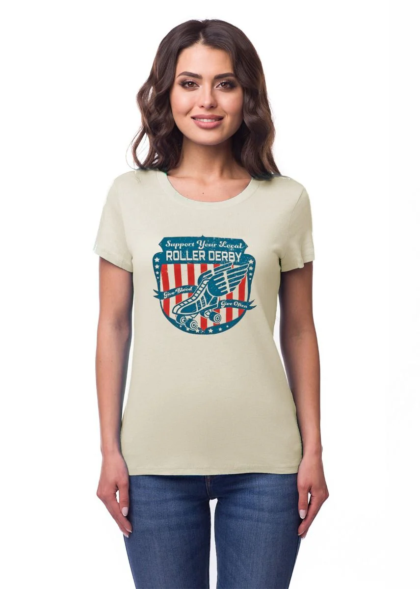 Roller Derby Women's Cut Classic T-Shirts - Image 4